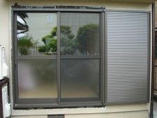 サッシ,ガラス交換